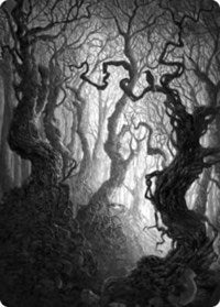 Forest Art Card (80/81) (80) [Art Series: Innistrad: Midnight Hunt]