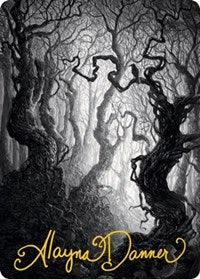 Forest Art Card (80/81) (Gold-Stamped Signature) (80) [Art Series: Innistrad: Midnight Hunt]
