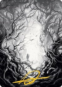 Forest Art Card (81/81) (Gold-Stamped Signature) (81) [Art Series: Innistrad: Midnight Hunt]