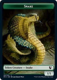 Snake // Spirit Double-Sided Token (11 // 2) [Commander: Innistrad: Midnight Hunt]
