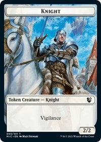 Knight // Wolf Double-Sided Token (3 // 13) [Commander: Innistrad: Midnight Hunt]