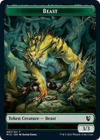 Beast // Spider Double-Sided Token (7 // 11) [Commander: Innistrad: Midnight Hunt]