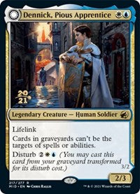 Dennick, Pious Apprentice (217) [Prerelease Cards]