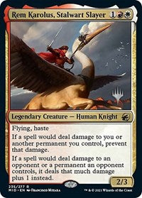 Rem Karolus, Stalwart Slayer (235) [Promo Pack: Innistrad: Midnight Hunt]