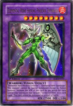 Elemental Hero Shining Phoenix Enforcer (EOJ-EN033) - Enemy of Justice 1st Edition