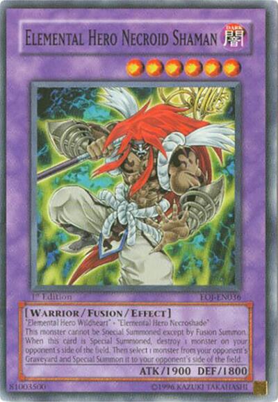 Elemental Hero Necroid Shaman (EOJ-EN036) [Enemy of Justice]