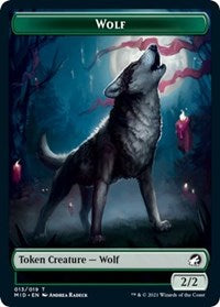 Wolf // Vampire Double-Sided Token (13 // 14) [Innistrad: Midnight Hunt]