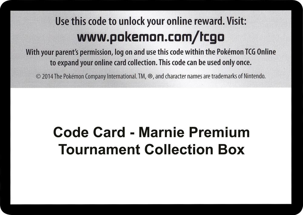 Code Card - Marnie Premium Tournament Collection Box [Miscellaneous Cards & Products]