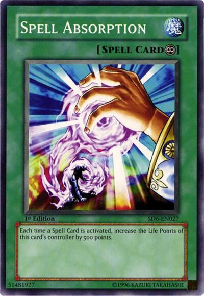 Spell Absorption (SD6-EN027) [Structure Deck: Spellcaster's Judgment]