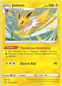 Jolteon - 047/185 (Cosmos Holo) (047/185) [Miscellaneous Cards & Products]