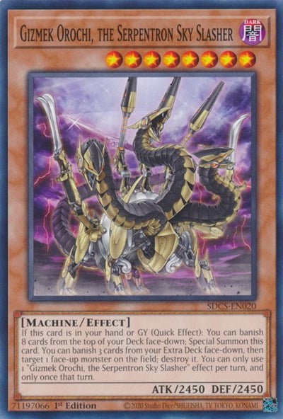Gizmek Orochi, the Serpentron Sky Slasher (SDCS-EN020) [Structure Deck: Cyber Strike]