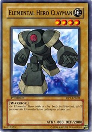 Elemental Hero Clayman (DP1-EN003) - Duelist Pack 1: Jaden Yuki Unlimited