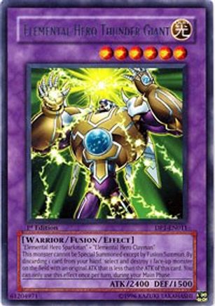 Elemental Hero Thunder Giant (DP1-EN011) - Duelist Pack 1: Jaden Yuki 1st Edition