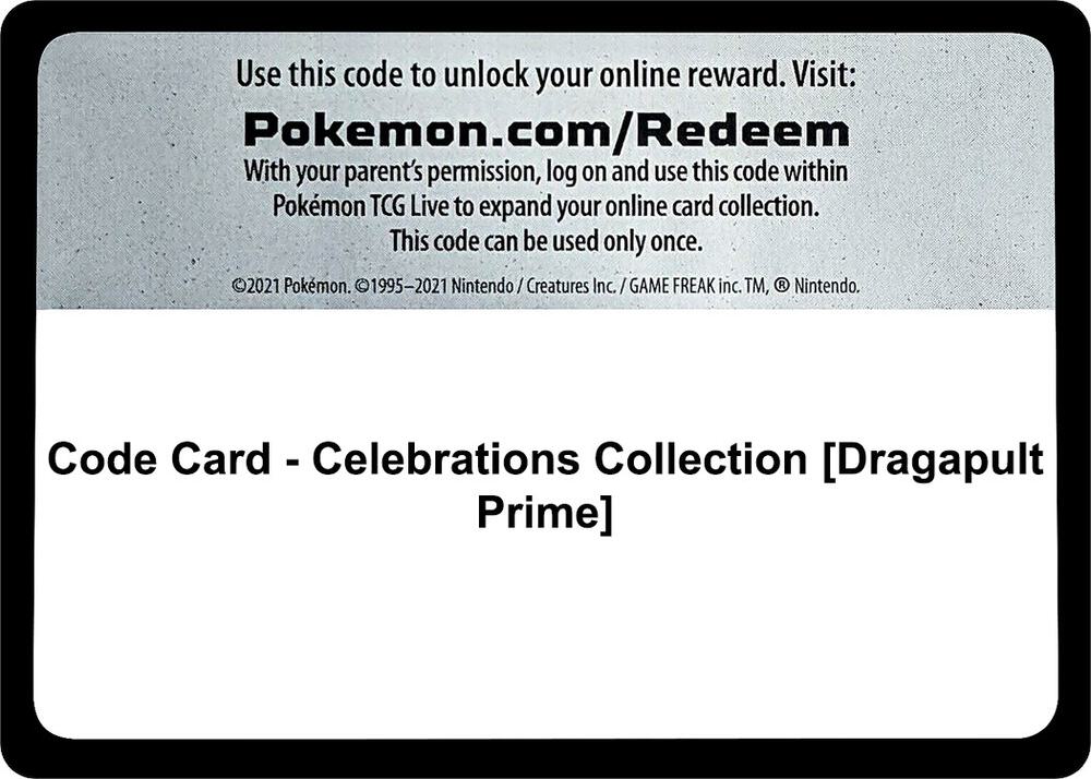Code Card - Celebrations Collection [Dragapult Prime] [Celebrations]