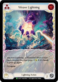 Weave Lightning (Blue) - LGS077 (LGS077) [Flesh and Blood: Promo Cards]