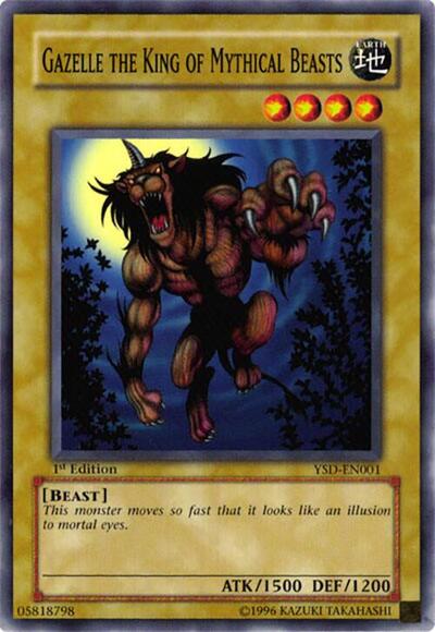 Gazelle the King of Mythical Beasts (YSD-EN001) [Starter Deck 2006]