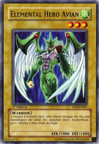 Elemental Hero Avian (YSD-EN007) [Starter Deck 2006]