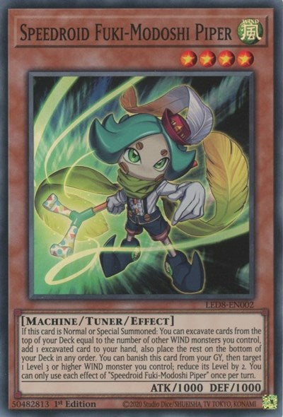 Speedroid Fuki-Modoshi Piper (LED8-EN002) [Legendary Duelists: Synchro Storm]