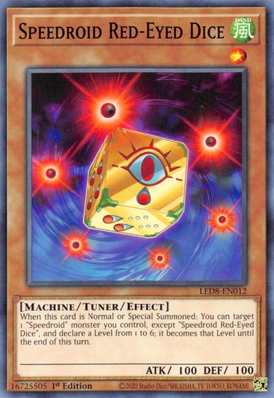 Speedroid Red-Eyed Dice (LED8-EN012) [Legendary Duelists: Synchro Storm]