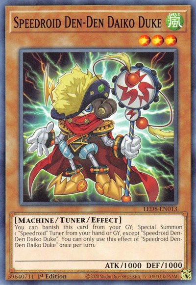 Speedroid Den-Den Daiko Duke (LED8-EN013) [Legendary Duelists: Synchro Storm]
