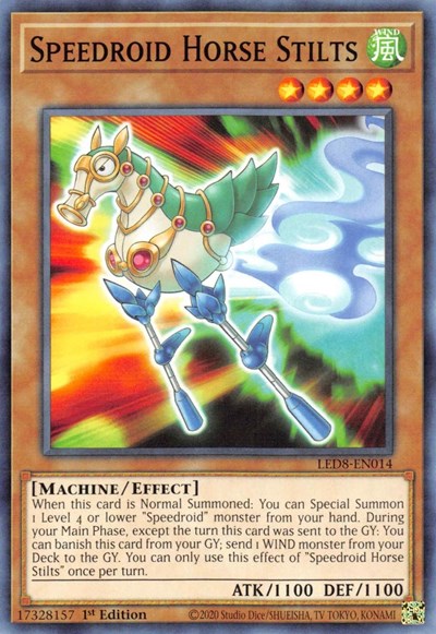 Speedroid Horse Stilts (LED8-EN014) [Legendary Duelists: Synchro Storm]