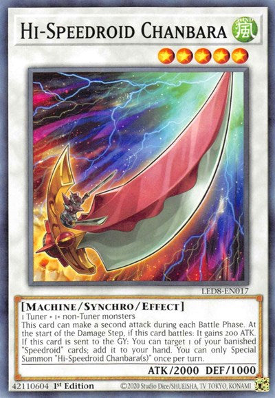 Hi-Speedroid Chanbara (LED8-EN017) [Legendary Duelists: Synchro Storm]