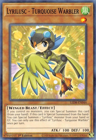 Lyrilusc - Turquoise Warbler (LED8-EN044) [Legendary Duelists: Synchro Storm]