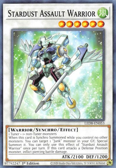Stardust Assault Warrior (LED8-EN053) [Legendary Duelists: Synchro Storm]