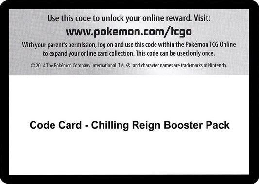 Code Card - Chilling Reign Booster Pack [SWSH06: Chilling Reign]