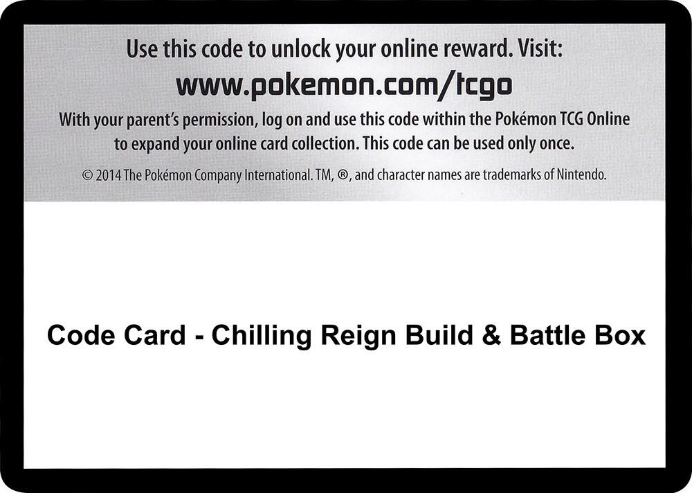 Code Card - Chilling Reign Build & Battle Box [SWSH06: Chilling Reign]