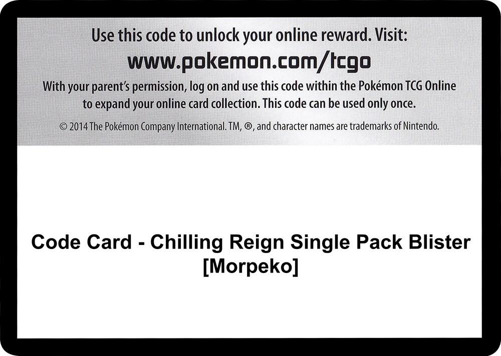Code Card - Chilling Reign Single Pack Blister [Morpeko] [SWSH06: Chilling Reign]