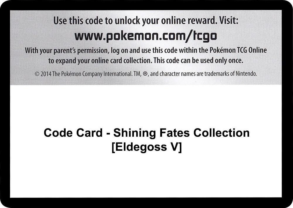 Code Card - Shining Fates Collection [Eldegoss V] [Shining Fates]
