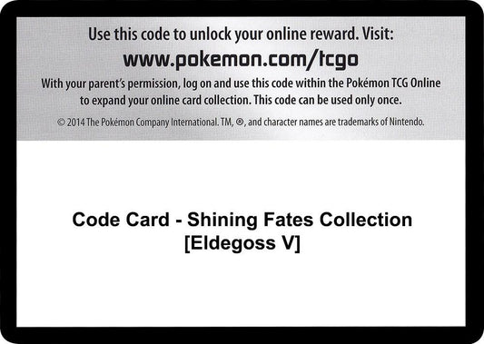 Code Card - Shining Fates Collection [Eldegoss V] [Shining Fates]