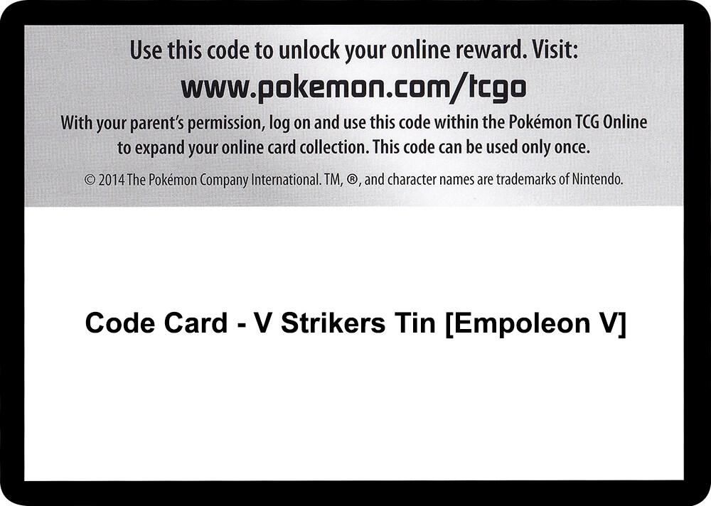 Code Card - V Strikers Tin [Empoleon V] [SWSH05: Battle Styles]