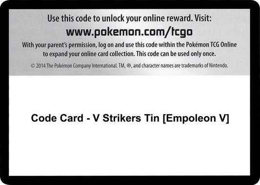 Code Card - V Strikers Tin [Empoleon V] [SWSH05: Battle Styles]