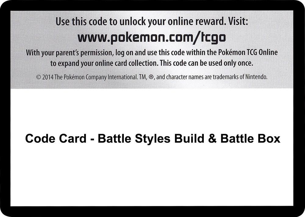 Code Card - Battle Styles Build & Battle Box [SWSH05: Battle Styles]