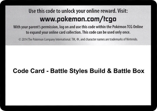 Code Card - Battle Styles Build & Battle Box [SWSH05: Battle Styles]