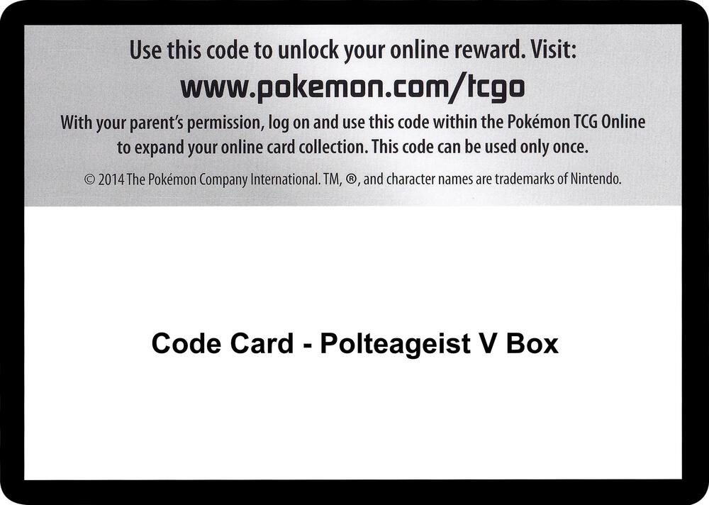 Code Card - Polteageist V Box [SWSH02: Rebel Clash]