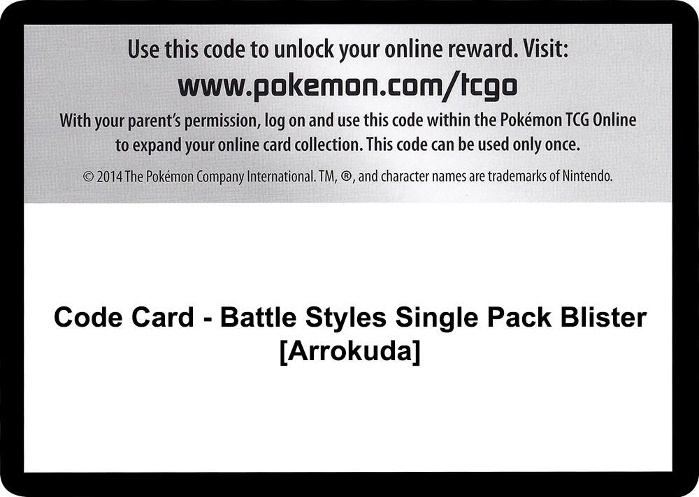 Code Card - Battle Styles Single Pack Blister [Arrokuda] [SWSH05: Battle Styles]