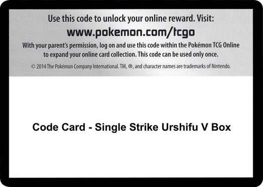 Code Card - Single Strike Urshifu V Box [SWSH05: Battle Styles]