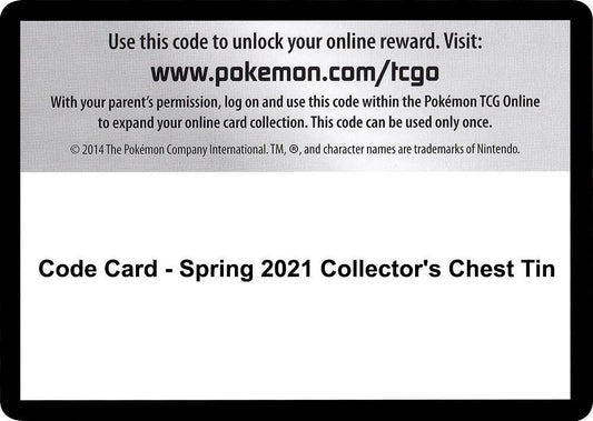Code Card - Spring 2021 Collector's Chest Tin [SWSH05: Battle Styles]