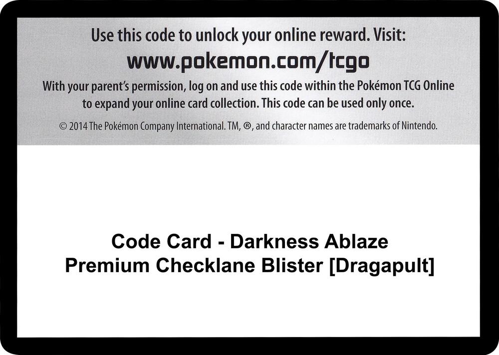 Code Card - Darkness Ablaze Premium Checklane Blister [Grimmsnarl] [SWSH03: Darkness Ablaze]