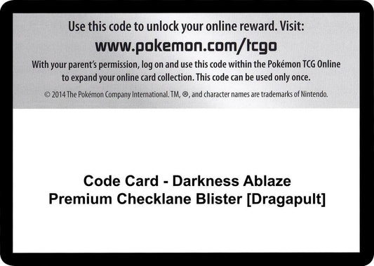 Code Card - Darkness Ablaze Premium Checklane Blister [Grimmsnarl] [SWSH03: Darkness Ablaze]