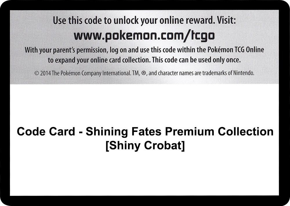 Code Card - Shining Fates Premium Collection [Shiny Crobat] [Shining Fates]
