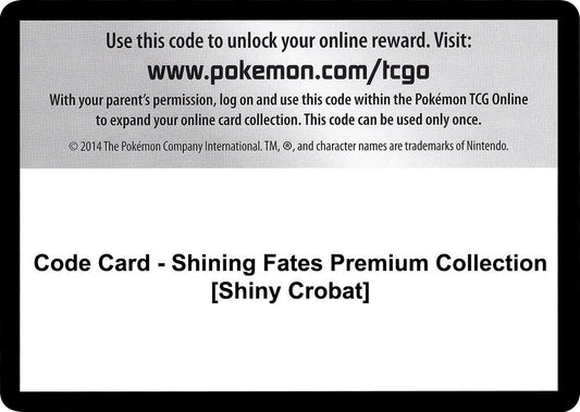 Code Card - Shining Fates Premium Collection [Shiny Crobat] [Shining Fates]