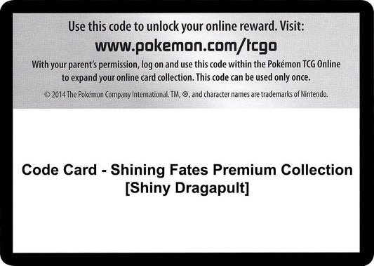 Code Card - Shining Fates Premium Collection [Shiny Dragapult] [Shining Fates]