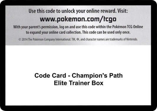 Code Card - Champion's Path Elite Trainer Box [Champion's Path]