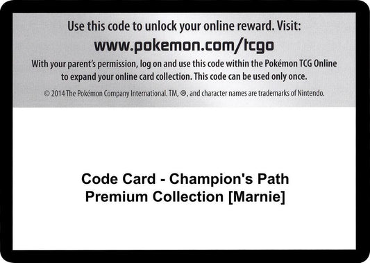 Code Card - Champion's Path Premium Collection [Marnie] [Champion's Path]