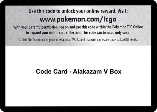 Code Card - Alakazam V Box [SWSH04: Vivid Voltage]