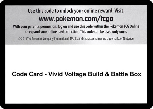Code Card - Vivid Voltage Build & Battle Box [SWSH04: Vivid Voltage]